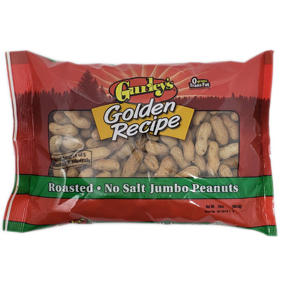Gurley's No Salt Added Roasted Jumbo in the Shell Peanuts - 24oz. - Healthy Heart Market