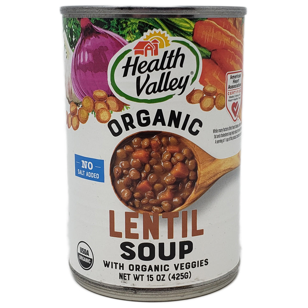 Health Valley Lentil Soup- No Salt Added - Healthy Heart Market