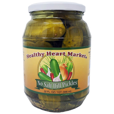 Healthy Heart Market No Salt Dill Pickles - 32 oz. - Healthy Heart Market