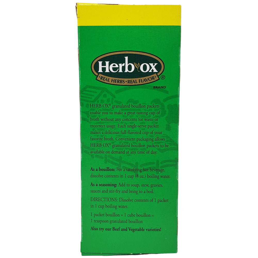 Herb-Ox Chicken Bouillon-50 Packets- Sodium Free-7.05 oz. - Healthy Heart Market