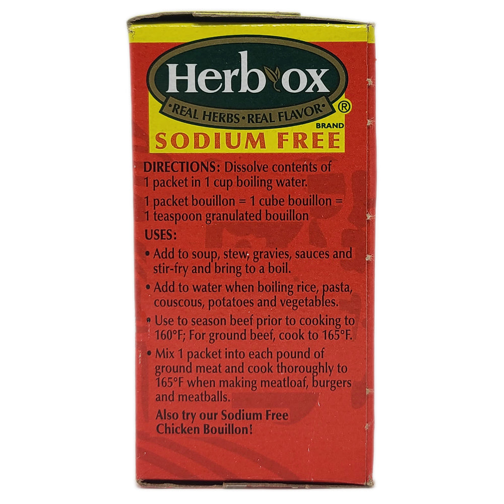 Herb-Ox Beef Bouillon 8 Packet Box-1.1 oz.