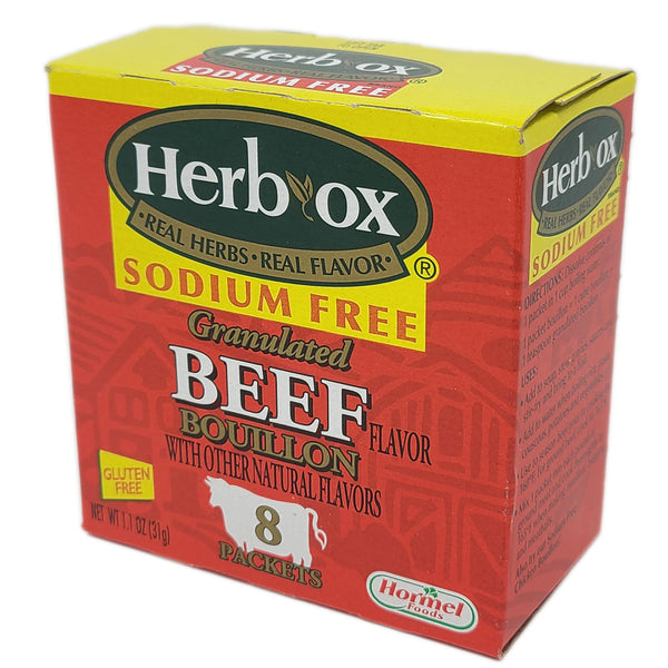 Herb Ox Sodium Free Beef Bouillon 8 pack Healthy Heart Market