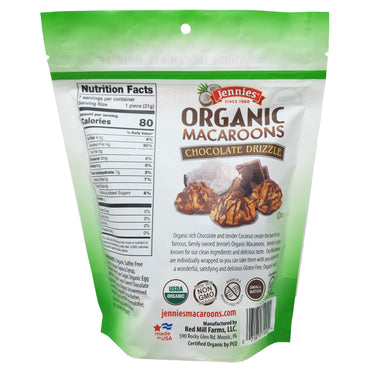 Jennies Organic Macaroons Chocolate Drizzle - 5.25oz