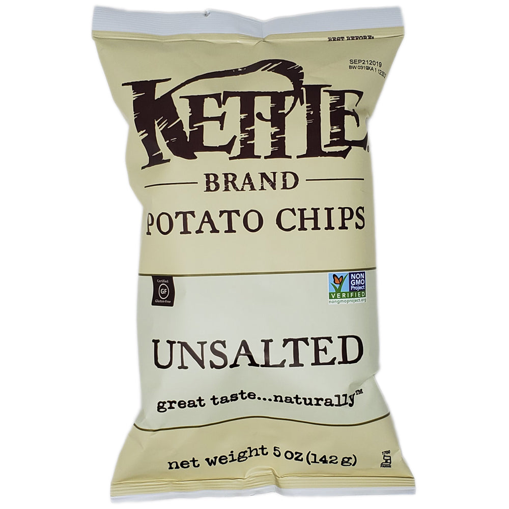 Kettle Brand Unsalted Potato Chips-5 oz. - Healthy Heart Market