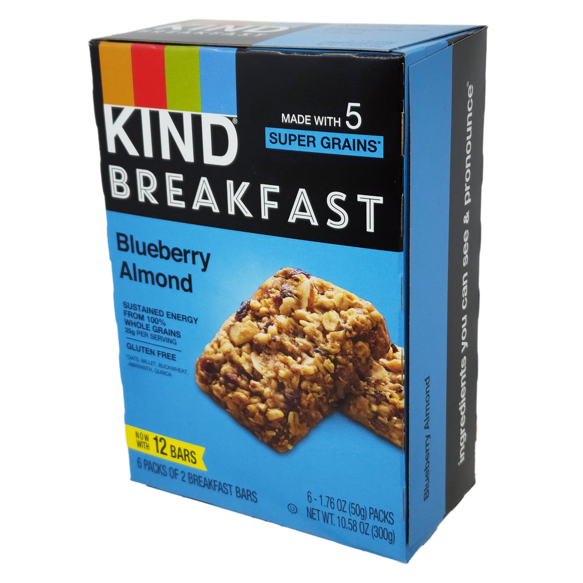 6 Pack Kind Breakfast Bars Blueberry Almond 10 58 Oz Healthy Heart Market