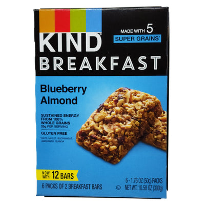 6 Pack - Kind Breakfast Bars Blueberry Almond - 10.58 oz