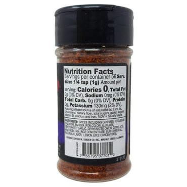 Kinder's No Salt Blackened Seasoning - 2.0 oz