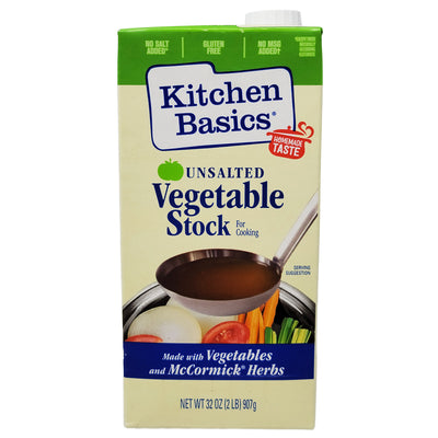 Kitchen Basics Unsalted Vegetable Stock - 32oz