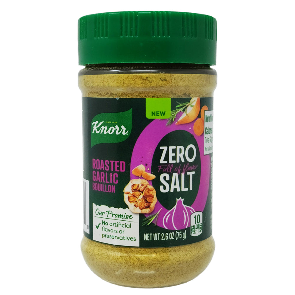 Knorr Zero Salt Roasted Garlic Bouillon - 2.6oz.