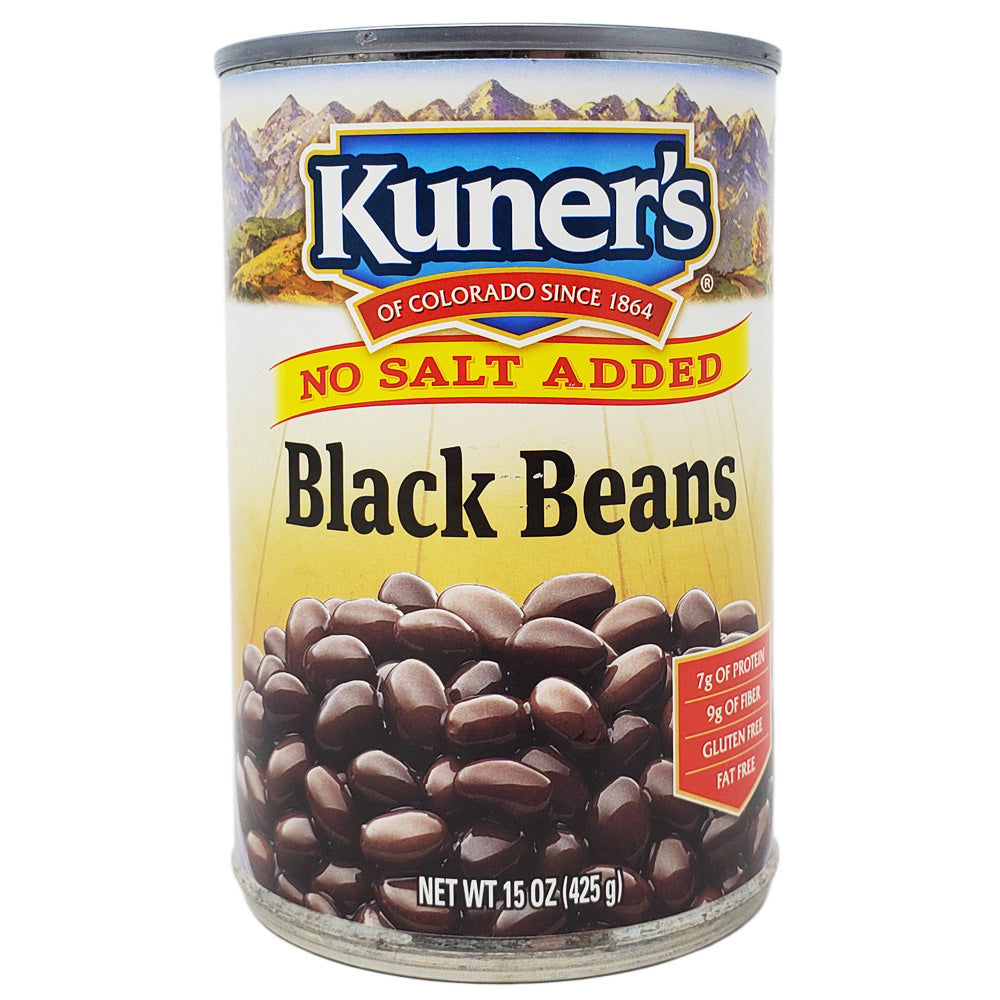 Kuner's Black Beans No Salt Added15 oz. Healthy Heart Market