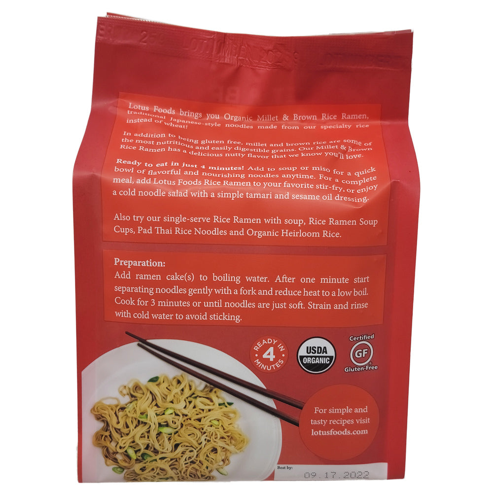Lotus Foods No Sodium Organic Rice Ramen - 10oz