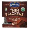 Lundberg Decadent Dark Chocolate Thin Stackers - 3.3oz