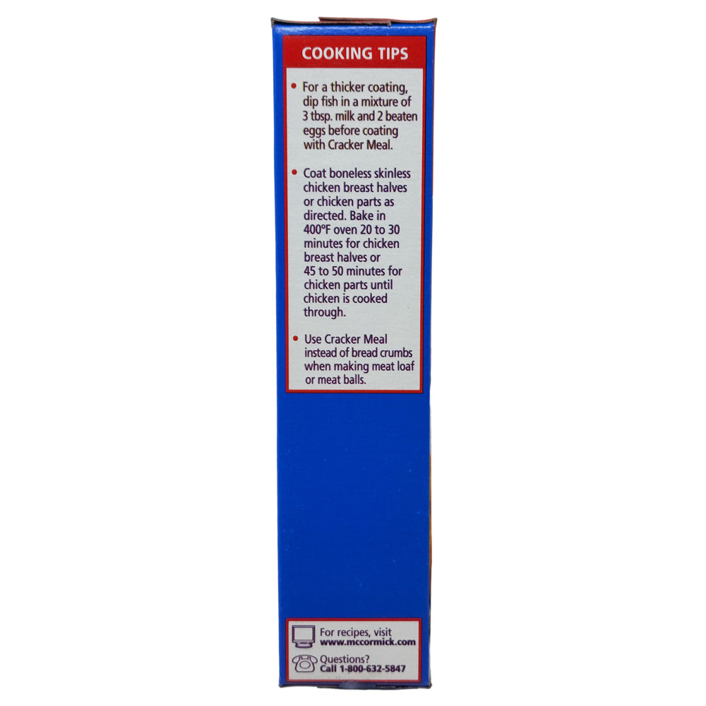 McCormick Cracker Meal Seafood Fry Mix No Sodium - 10oz