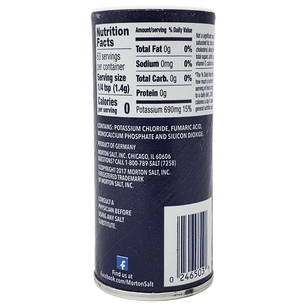 Morton Salt Substitute- 3 1/8oz. - Healthy Heart Market