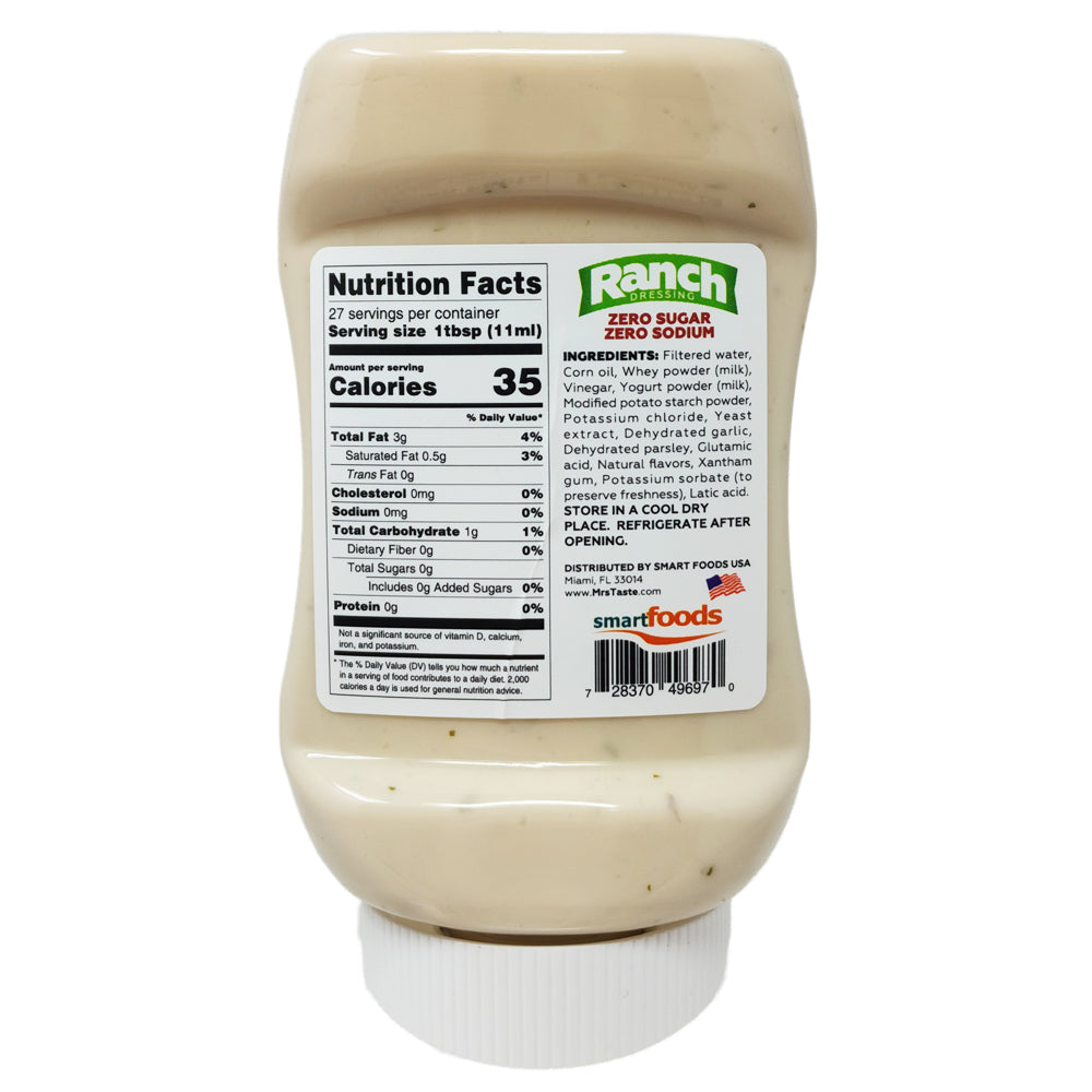 Mrs. Taste Zero Sodium Ranch Dressing - 10oz.