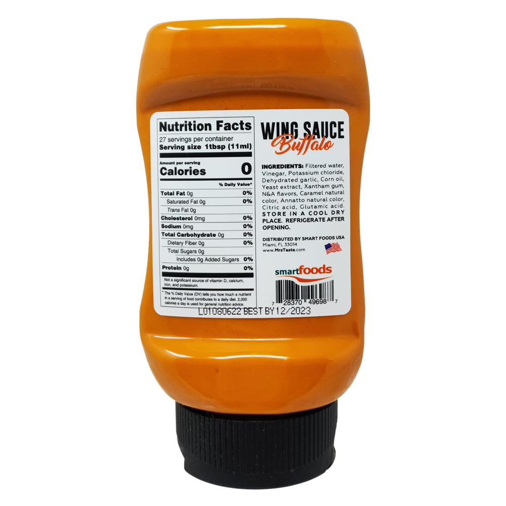 Mrs. Taste Zero Sodium Buffalo Wing Sauce 10oz. Healthy Heart Market