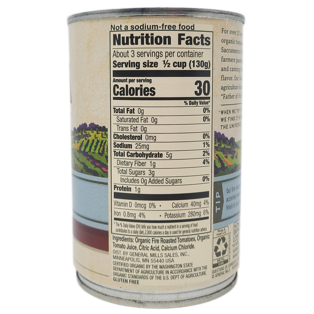 Muir Glen Organic Fire Roasted Diced Tomatoes- No Salt Added-14.5 oz. - Healthy Heart Market