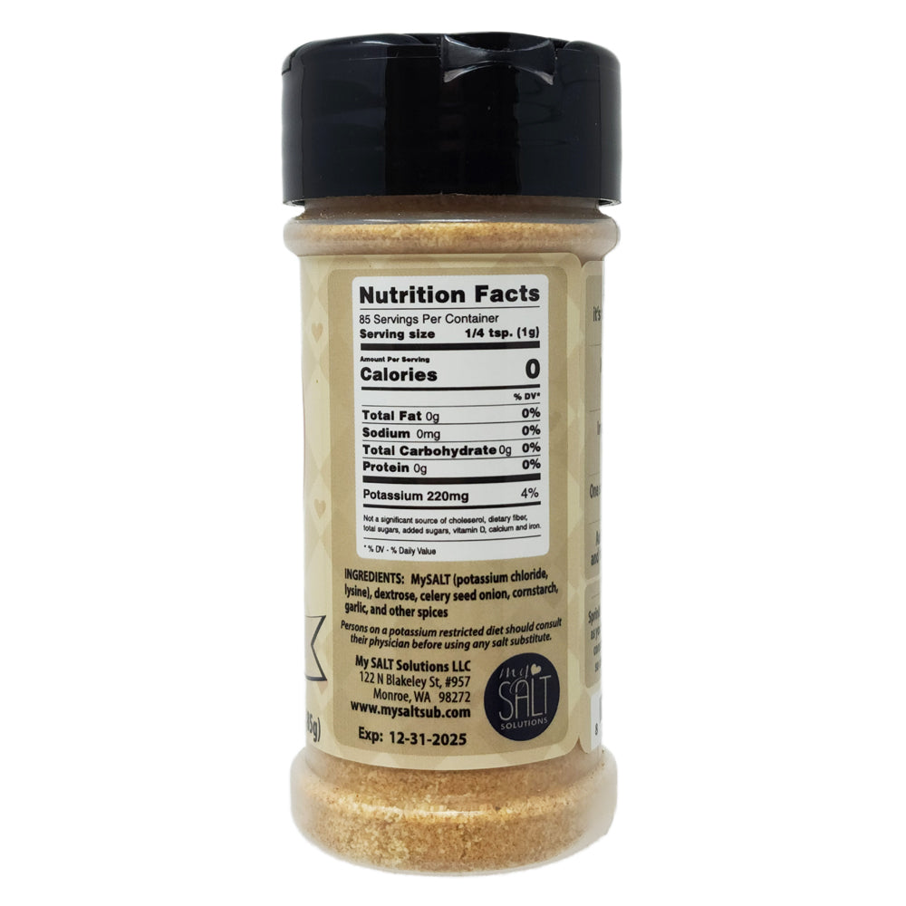 Salt Alternative: Potassium Chloride