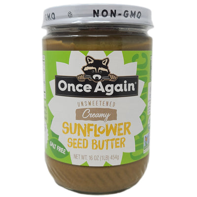 Once Again Creamy Sunflower Seed Butter Salt Free- 16-oz