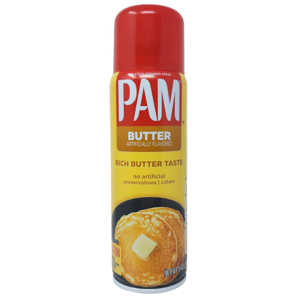 Pam Cooking Spray, Butter Flavor, No-Stick - 5 oz