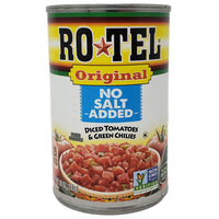 Ro-Tel No Salt Added Diced Tomatoes & Green Chilies - 10 oz. - Healthy Heart Market