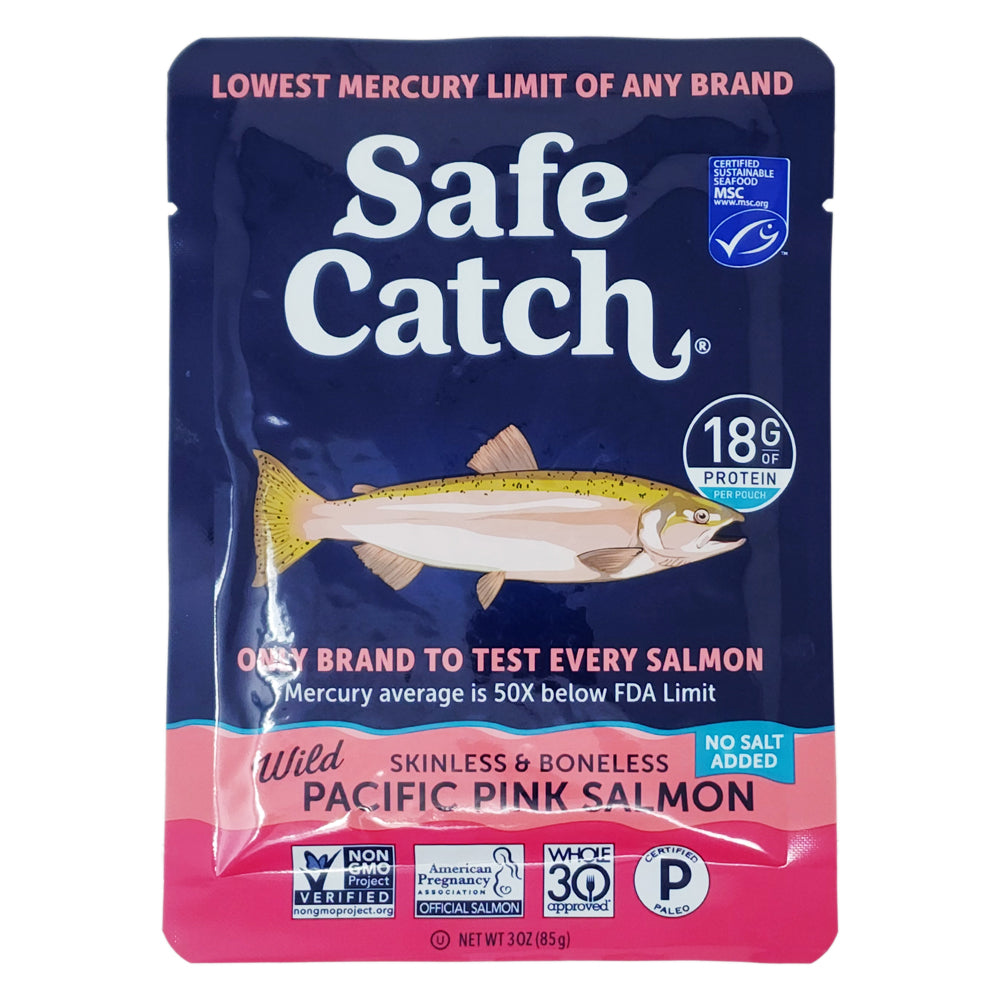 Safe Catch Pink Salmon No Salt Added Pouch - 3oz