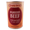 Simply Serve Pureed Beef with Beef Broth- No Salt Added-15 oz. - Healthy Heart Market