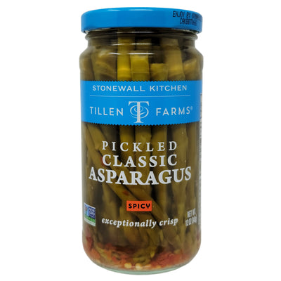 Tillen Farms Low Sodium Pickled Classic Asparagus Spicy - 12oz