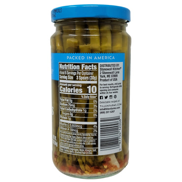 Tillen Farms Low Sodium Pickled Classic Asparagus Spicy - 12oz