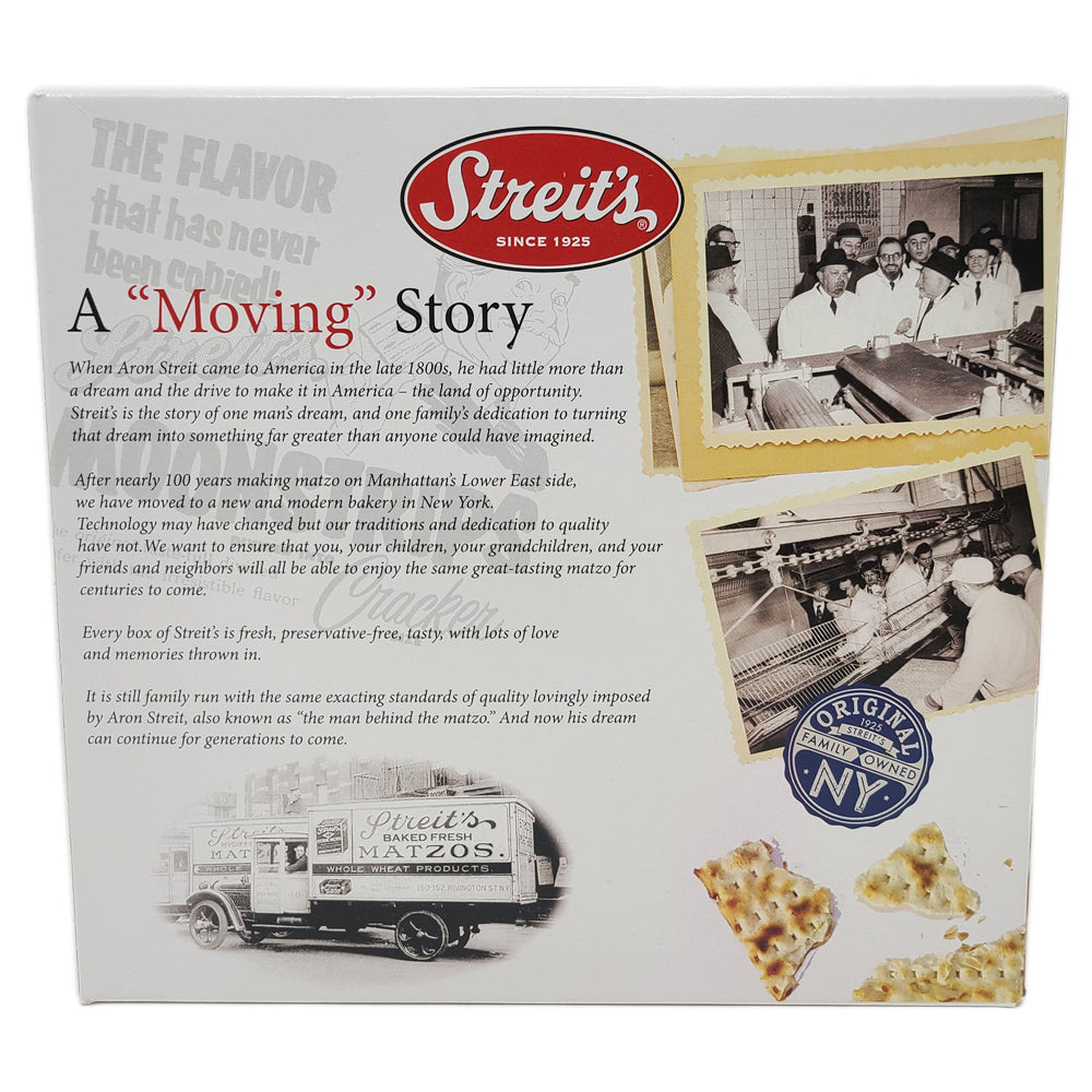 Streit's Unsalted Matzos Crackers-11 oz.