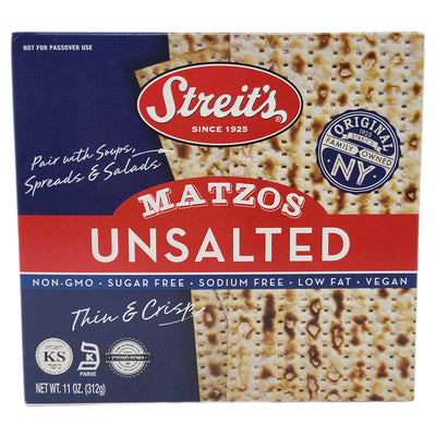 Streit's Unsalted Matzos Crackers-11 oz.