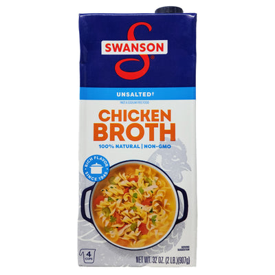 Swanson's Unsalted Chicken Broth - 32oz.