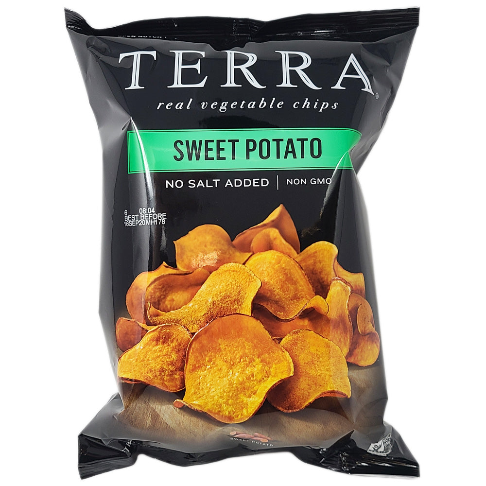 Terra Sweet Potato Chips- No Salt Added-6 oz.