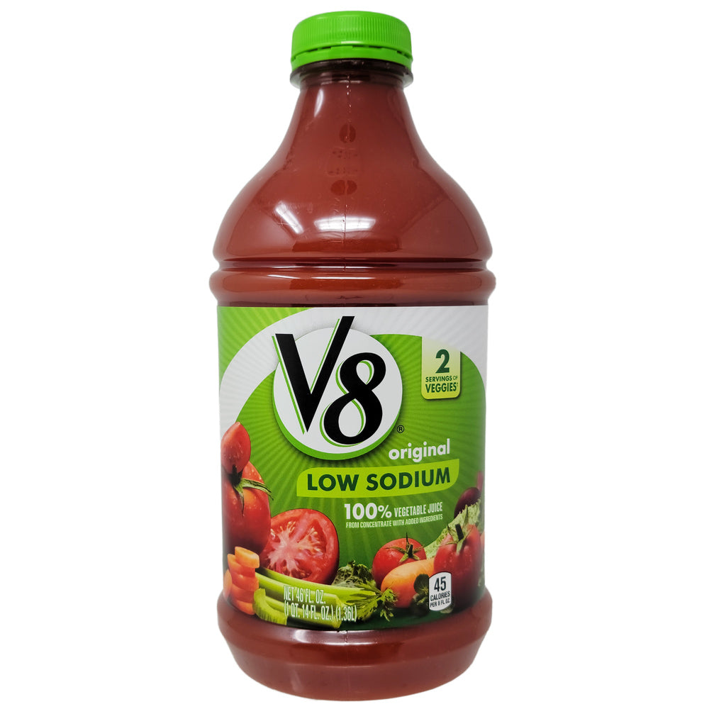 V8 Low Sodium Original Vegetable Juice - 46oz. - Healthy Heart Market