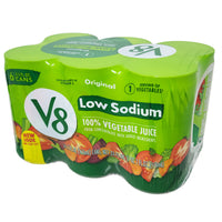 6 Pack - V8 Low Sodium Original Vegetable Juice - 5.5oz.