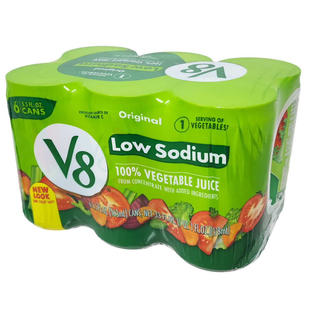 V8 Low Sodium Original Vegetable Juice - 46oz. - Healthy Heart Market