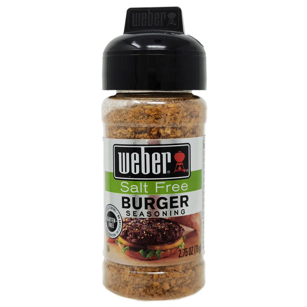 Weber Salt Free Burger Seasoning 2 75oz Healthy Heart Market