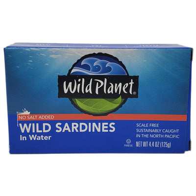 Wild Planet No Salt Added Wild Sardines in Water - 4.4oz. - Healthy Heart Market