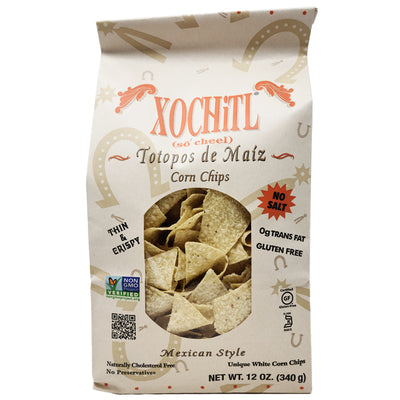 Xochitl No Salt Corn Chips-12 oz