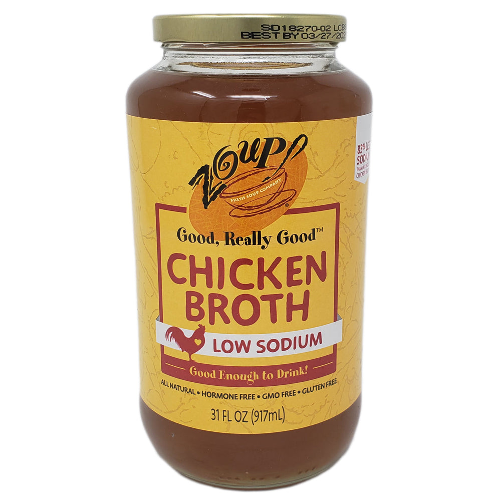 Zoup! Low Sodium Chicken Broth 31oz. Healthy Heart Market
